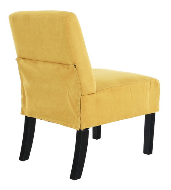 Kreslo Henriot (horčicová + čierna) *výpredaj