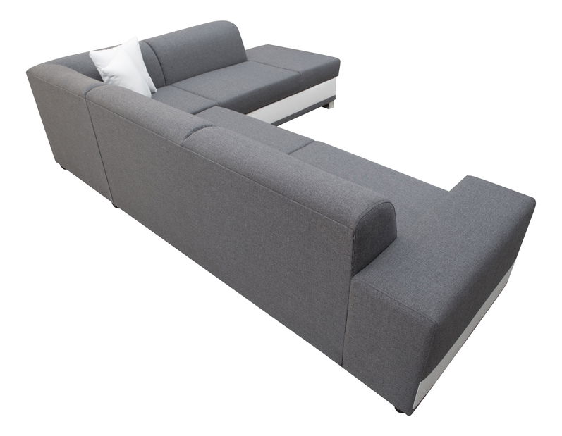 Rohová sedačka Darcia (sivá) (P)