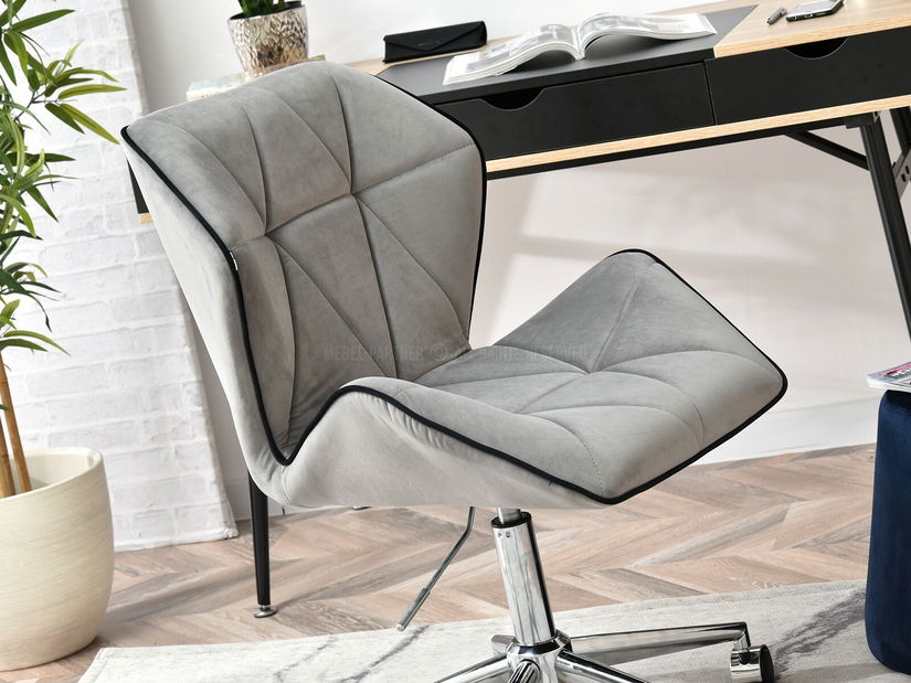 Fotoliu Velma M (gri + negru)