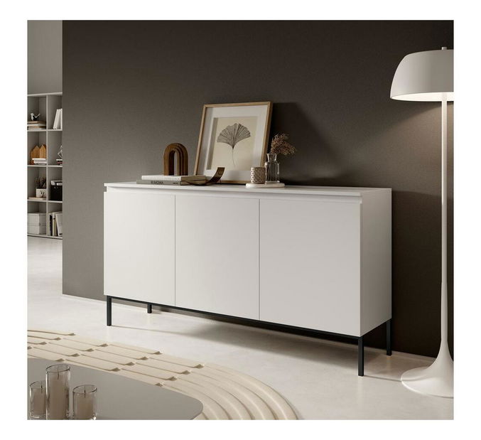 Dulap Bennasi B3 (alb + negru)