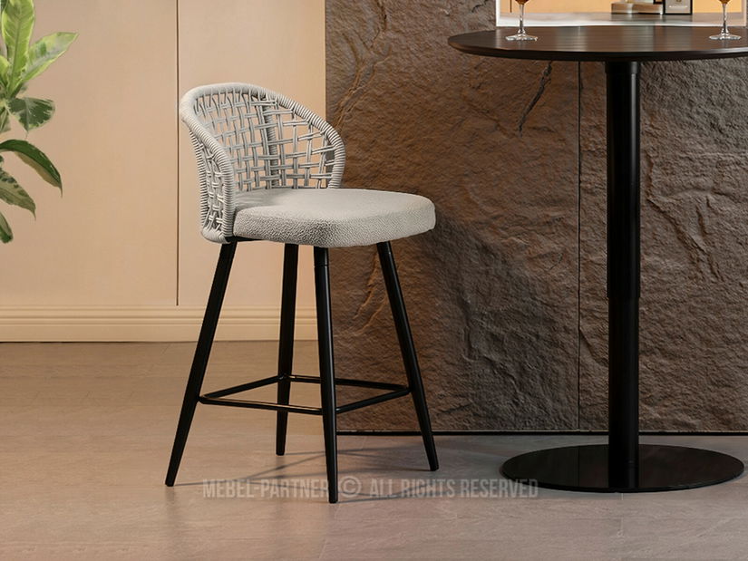 Scaun bar Moan (bej + negru)