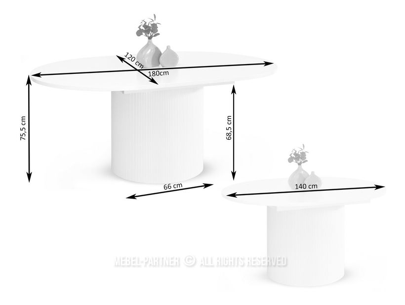 Masă sufragerie Podriamos (marmură + gri)