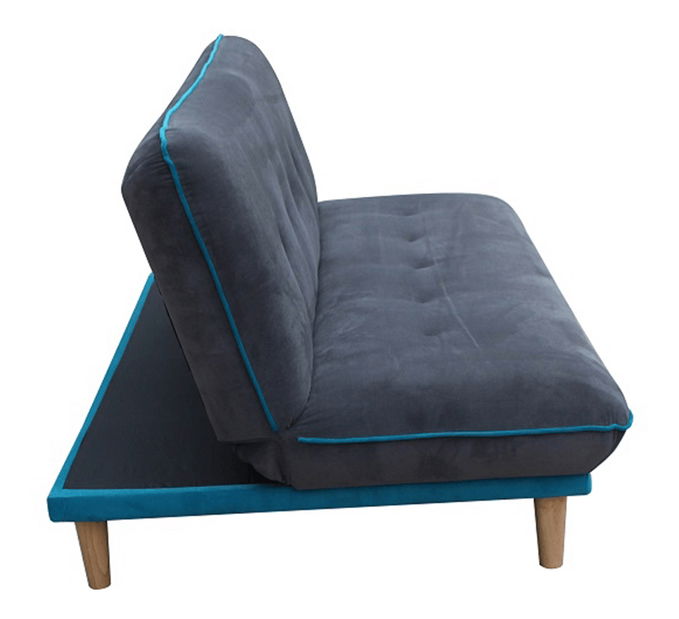 Pohovka Exie (sivá + modrá) 