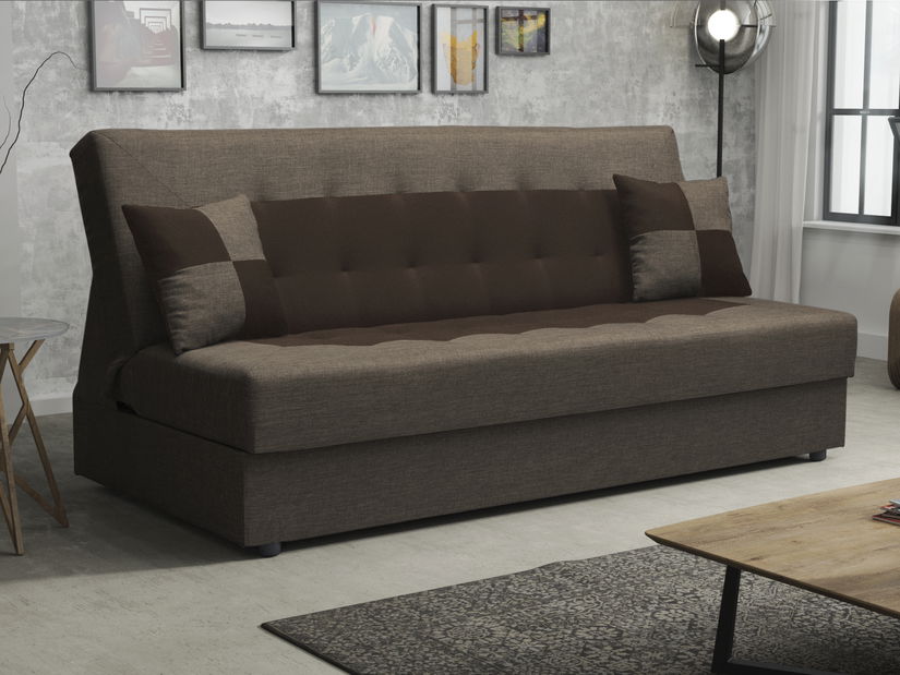 Pohovka dvojsedačka Pinnacle (hnedá + tmavohnedá)