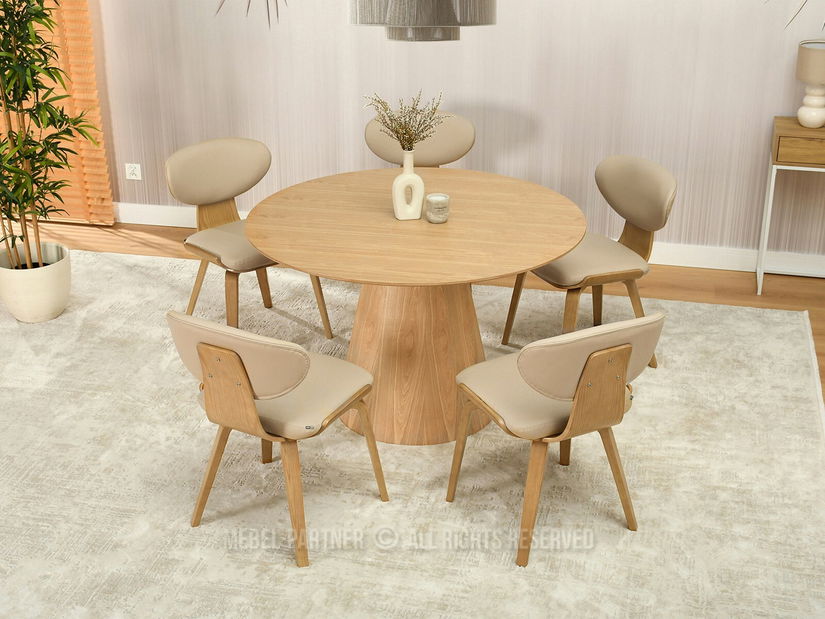 Scaun Juliana (bej + stejar)