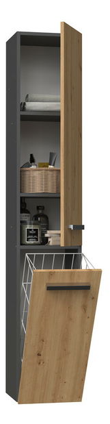 Dulap de baie Neltossa 14 (antracit + stejar artisan)