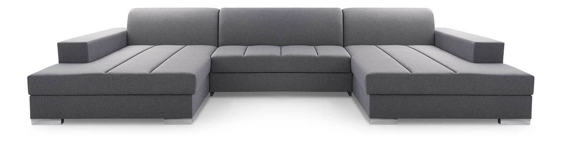 Rohová sedačka v tvare U Matar U (tmavosivá)