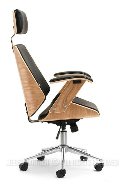 Fotoliu Franc (stejar negru + crom)