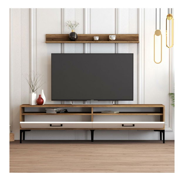 Mobilier living Irma (Alb + Nuc)