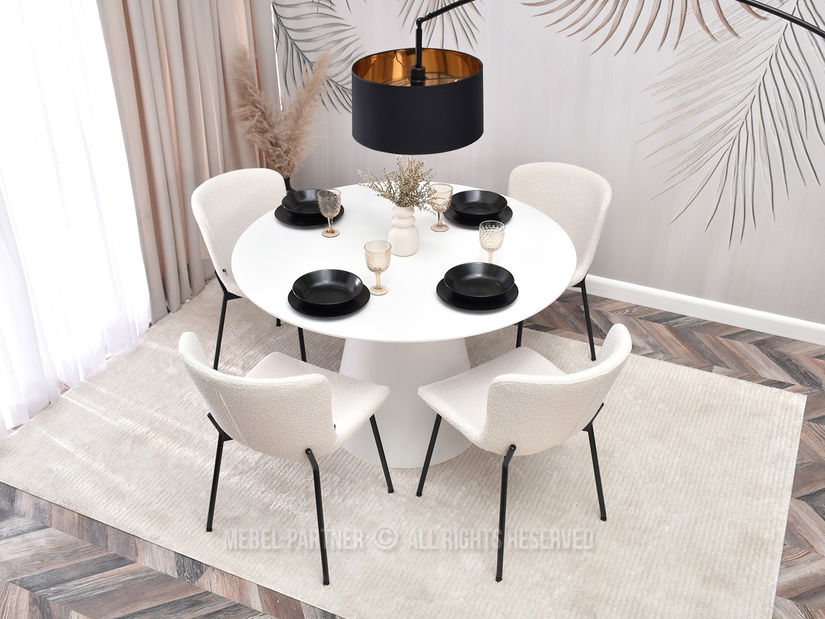 Stolica Kirkland (krem + crna)