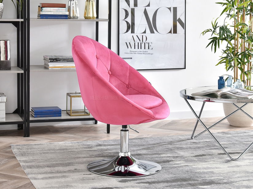 Fotoliu Lush 3 (roz + negru)