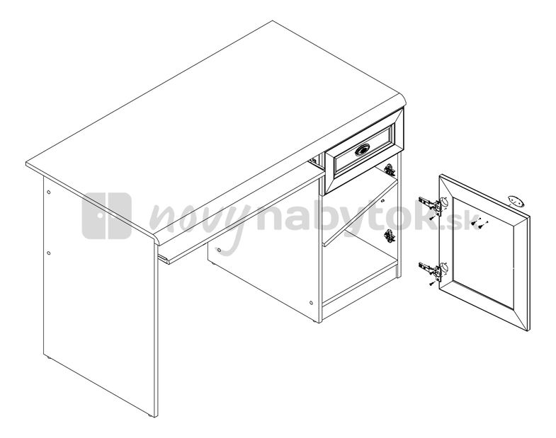 PC stolík BRW SEVILLA SEVILLA biurko 