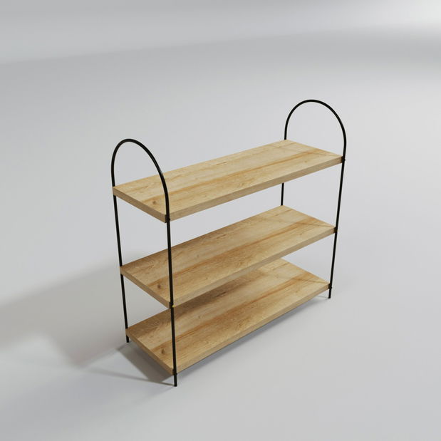 Kuchynský regál Hammel (Dub + Čierna)