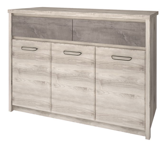 Comodă Jolene 3D2S (castan nairobi + onyx)