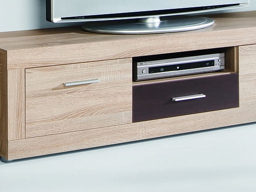 Obývacia stena Mezo dub sonoma + wenge (s osvetlením)