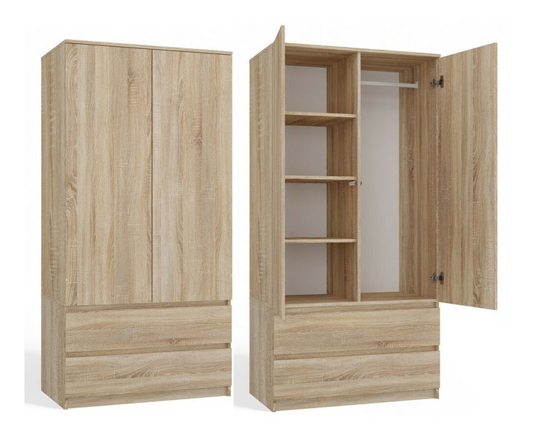 Dulap de haine Musecalo 1 (stejar sonoma)