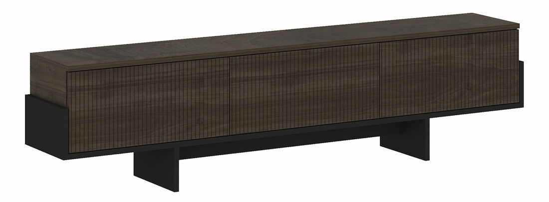 TV skrinka Hega (orech + čierna)