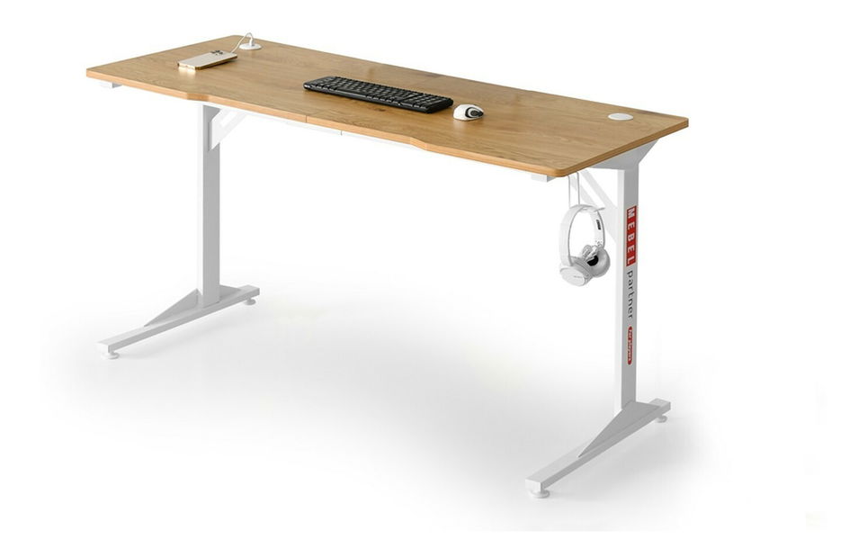 PC stolík Matts 140 (dub + biela)