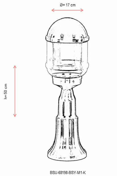 Iluminat de perete pentru exterior Miracle (Negru)