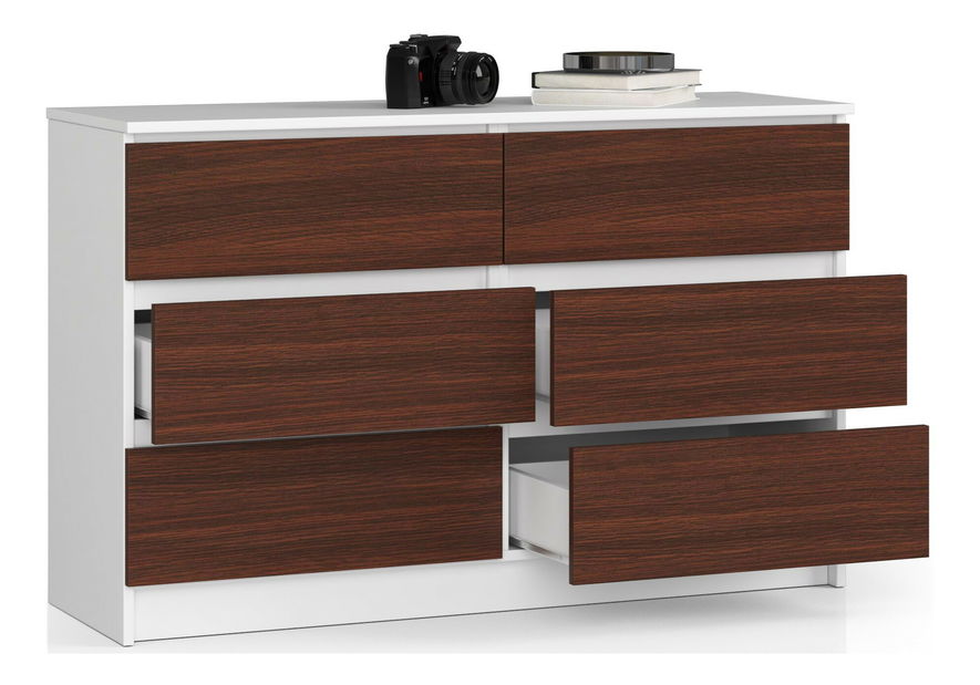 Komód Kapil (fehér + wenge)