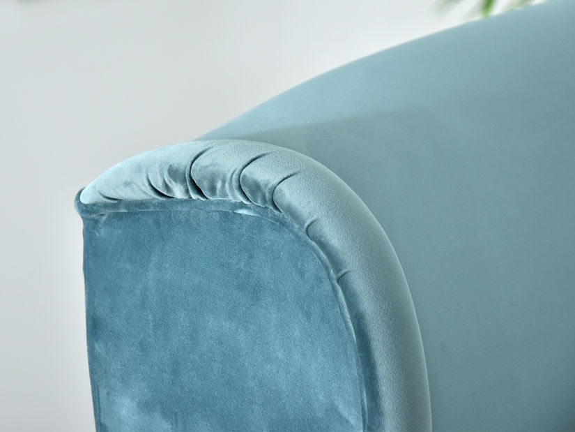 Pohovka dvojsedačka v tvare ušiak Muriera (čierna)