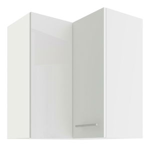 Dulap superior de bucătărie, de colț Lavera 60x60 GN-72 2F (90°) (Cadru: alb + front: alb lucios)