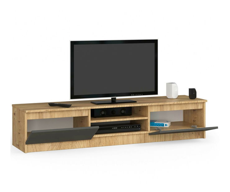 Măsuță TV Katalina (Stejar artisan + Gri)