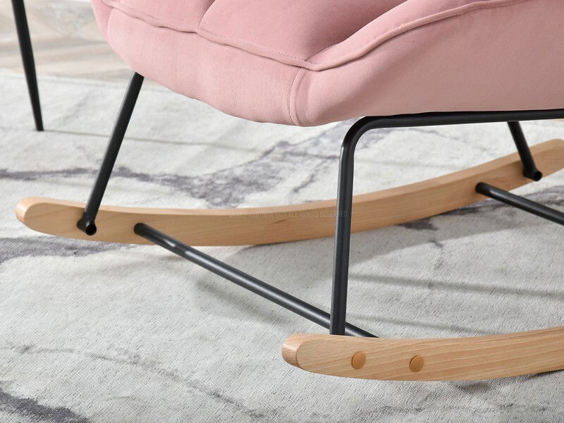 Fotoliu Bertie (roz + fag negru)
