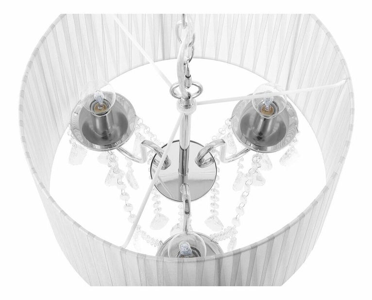 Závesná lampa Evandale (biela)