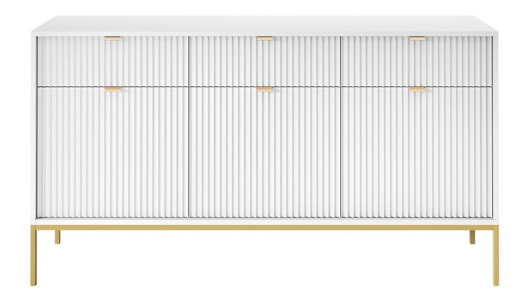 Komód Mijeno Gold MKSZ154 (fehér + arany) 