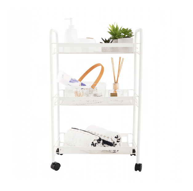 Servírovací vozík Jaden (biela)