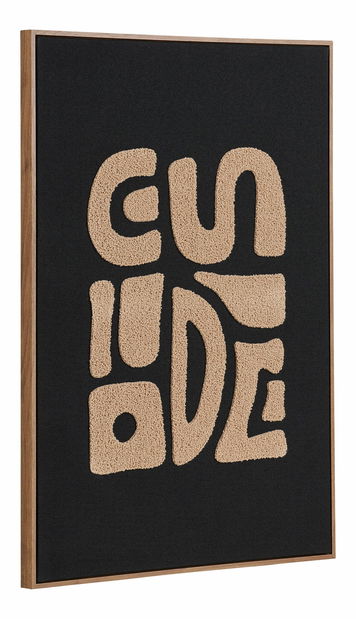 Nástenná dekorácia s prešívanými niťami Tranora (prírodná)