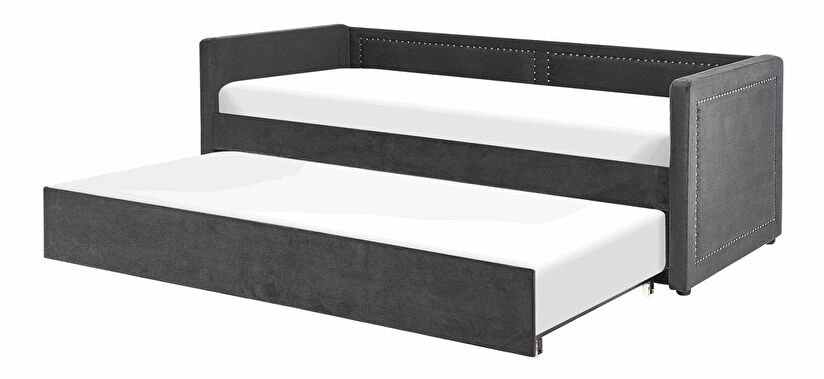 Jednostruki krevet 200 x 90 cm Mimza (siva)