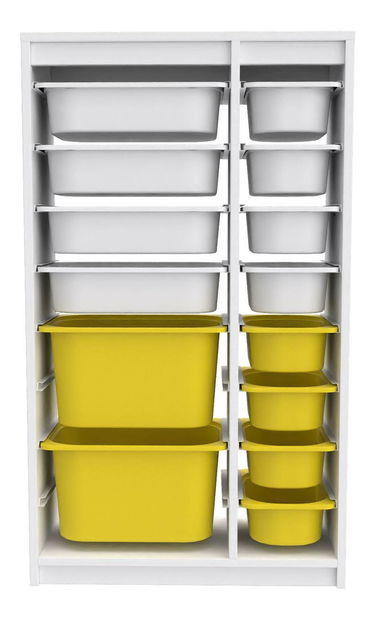 Organizator za igračke Dremonka 6 (bijela + žuta)