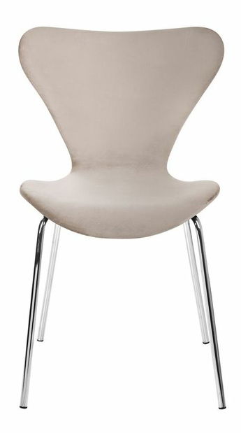 Set 2 buc scaune sufragerie Baylor (bej + argintiu)