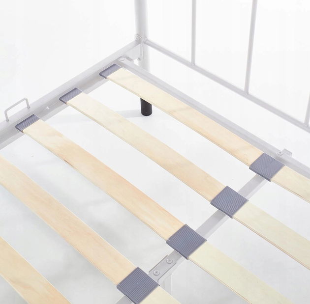 Metalni krevet 120 cm Pavot (bijela) (s podnicom)