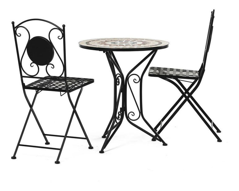 Kerti szett Unomassa (fekete) (2 fő részére)