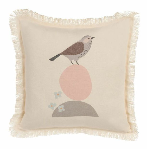 Sada 2 ozdobných vankúšov 60 x 60 cm Watza (béžová)