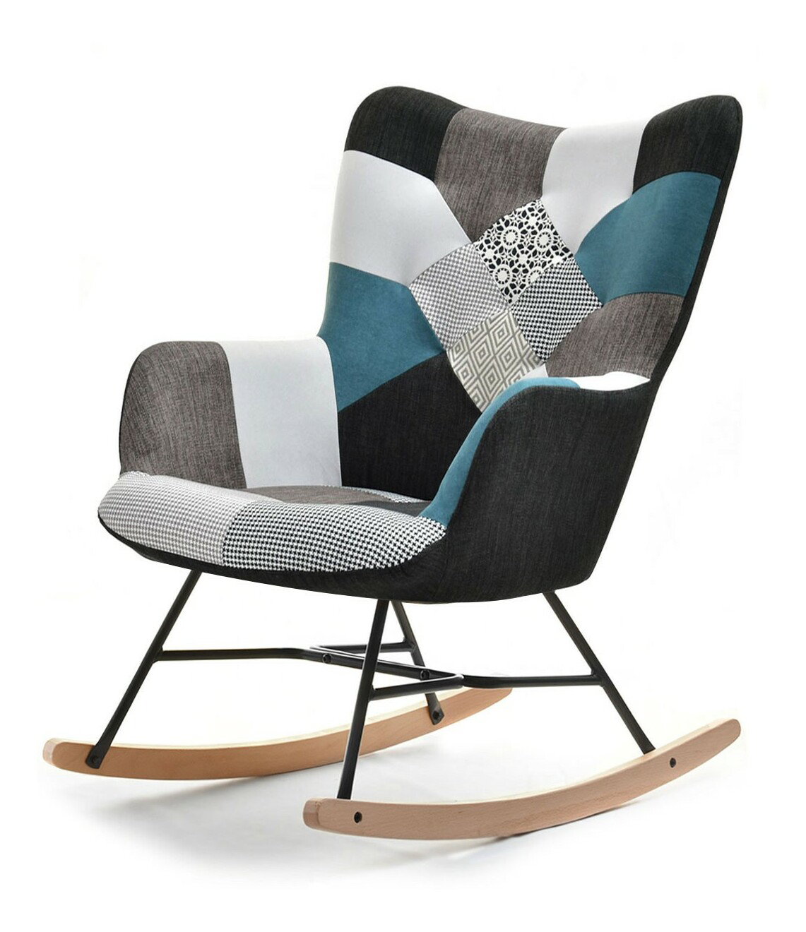 Fotel Sibyla (patchwork + fehér bükk)