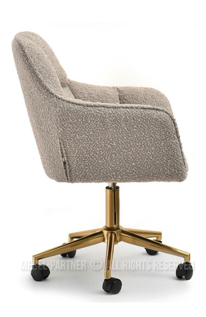 Fotel Island (bézs + arany)