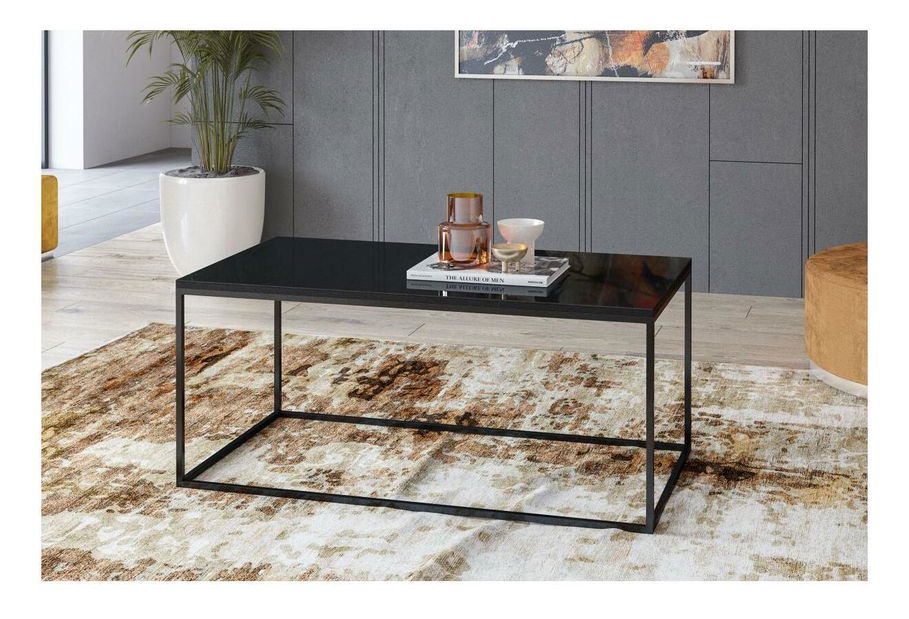 Konferenčný stôl Henry Typ 99 (čierny + čierny vysoký lesk)