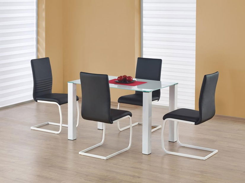 Étkezőasztal Merlot (fekete) (4 személyes)