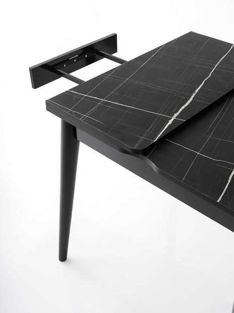 Széthúzható étkezőasztal Totento (fekete)