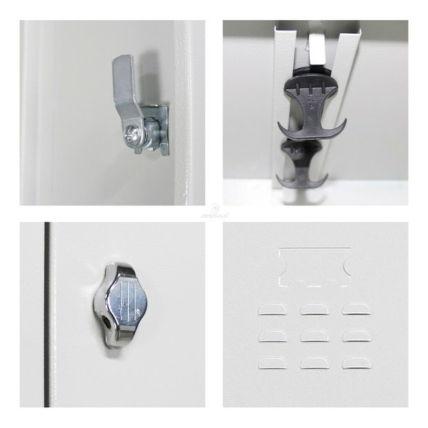 Uzamykateľná skriňa Jessia 20 (čierna)