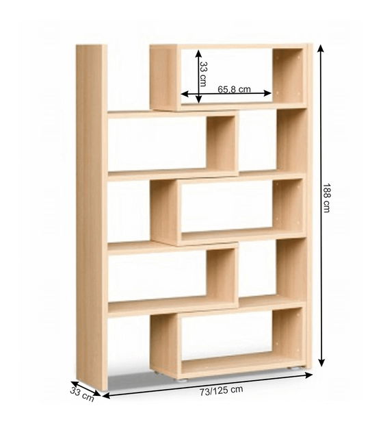 Polcos szekrény Klonale I 187 (Sonoma tölgy)