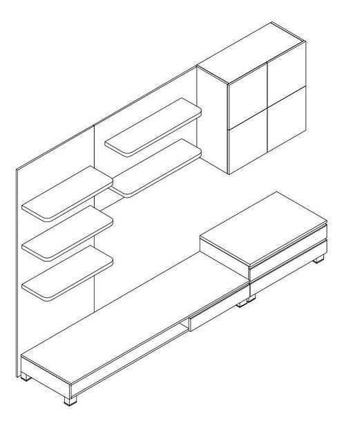 Set za dnevni boravak Harmonal (smeđa)