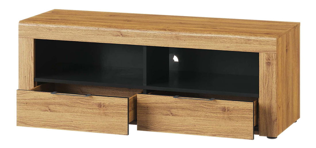 TV stolić/ormarić Kogro 24 (hrast camargue + crna mat)