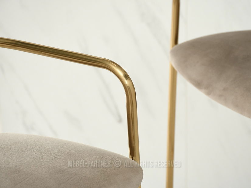 Stolica Viola (bež + zlatna)