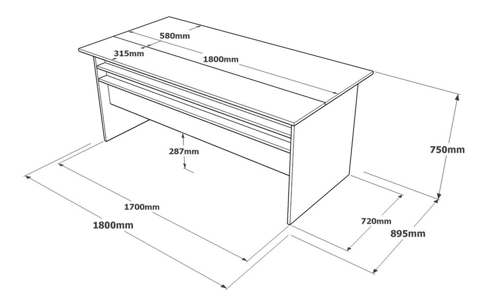 PC stolić Vergilius (smeđa + siva)