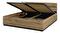 Pat matrimonial 180 cm Crossroad S52 (stejar wotan + negru) (lift cu gaz)
